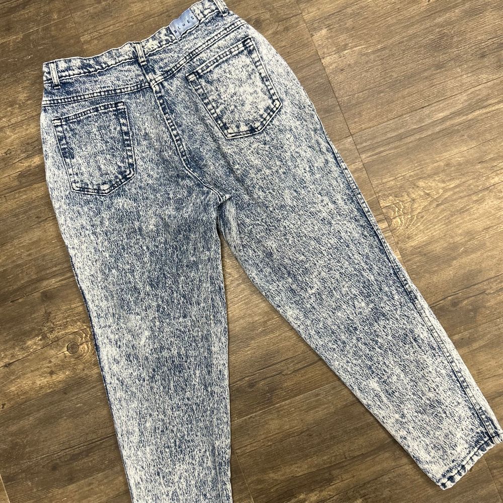 Vintage Sunset Blues‎ Acid Washed Denim Jeans Women NO SIZE (29) USA Made (581)